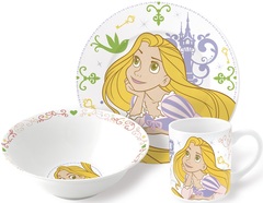 Принцесса Диснея Рапунцель Набор керамической посуды