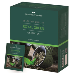 Чай Деловой Стандарт Royal Green tea зеленый, 100 пакx2гр