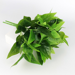 №2 Сирень букет листьев, зелень искусственная, ветка 35 см., набор 2 букета.