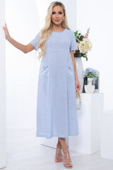 Платье "Сальма" (голубое) П6707 LT Collection (Акция)