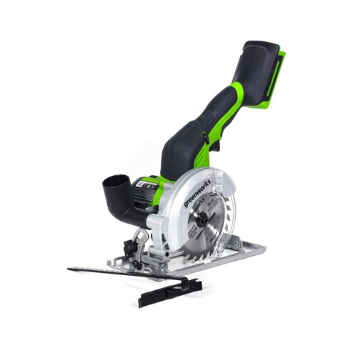 Циркулярная пила Greenworks G24MCS, 24v, 115 мм, без АКБ и ЗУ (аккумуляторная, мини)