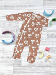 Комбинезон Mjölk Sleep and Play Слоники оригами, уценка