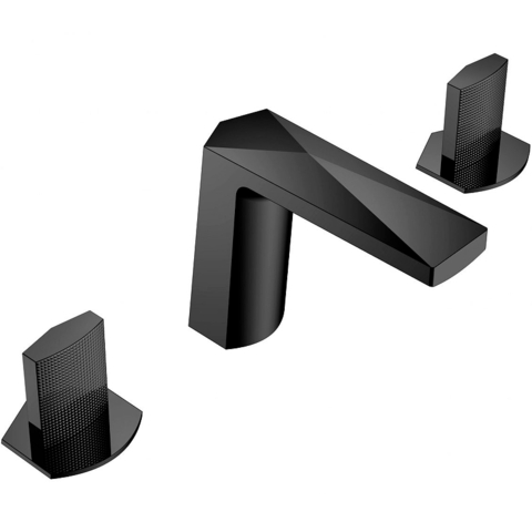 Boheme Venturo 150-B-TOUCH Смеситель для раковины на 3 отверстия, цвет: черный матовый