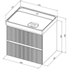Aquanet 337154 Тумба Альтера 60 цв. белый матовый (337154)