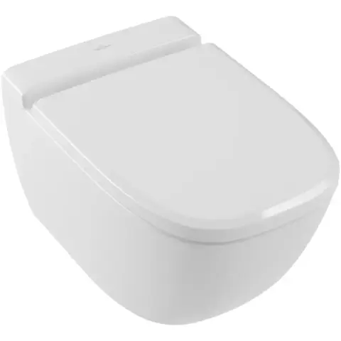 Villeroy&Boch 4608R0R1 Унитаз, Villeroy&Boch, Antheus, безободковый (с открытым смывным краем), тип установки-подвесной, ширина, мм-375, глубина, мм-560, высота, мм-350, форма чаши-прямоугольная, выпуск-горизонтальный, без декора, материал-керамика,