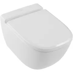 Villeroy&Boch 4608R0R1 Унитаз, Villeroy&Boch, Antheus, безободковый (с открытым смывным краем), тип установки-подвесной, ширина, мм-375, глубина, мм-560, высота, мм-350, форма чаши-прямоугольная, выпуск-горизонтальный, без декора, материал-керамика, фото