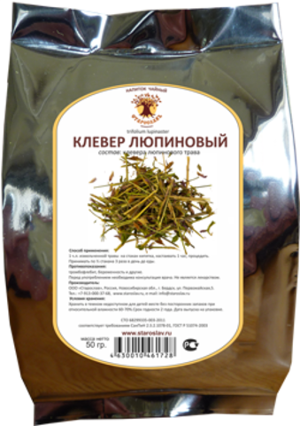 Клевер люпиновый (трава, 50гр.) (Старослав)
