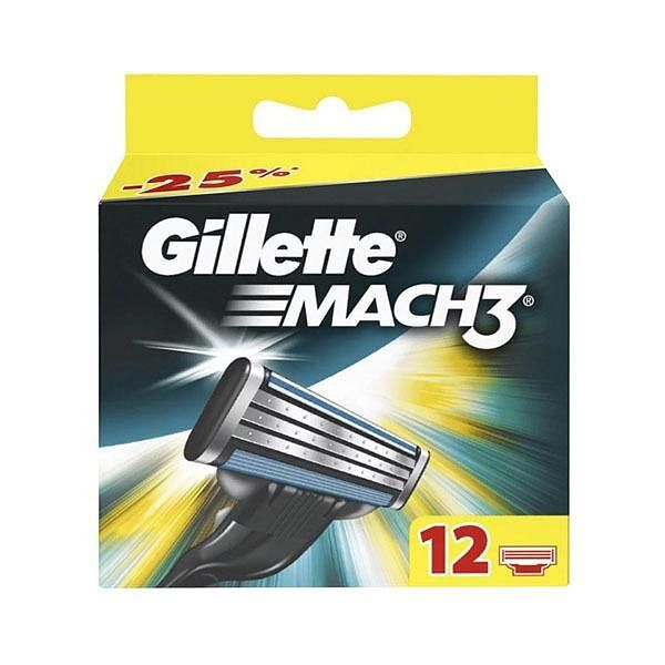 Сменные кассеты для бритья Gillette MACH3 (12 шт). Германия.