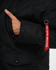Парка Alpha Industries N-3B Logo Oxford Parka Black (Черная)