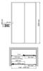 Душевая дверь 120x200 WasserKraft Rhin 44S05