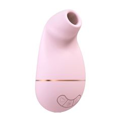 Розовый клиторальный вакуум-волновой массажер Irresistible Kissable - 