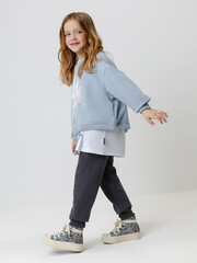 брюки  для девочки  КР 400886/коричневый 1344 к664