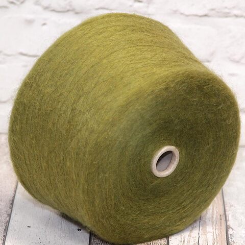 Кидмохер на полиамиде PURA LANA ITALIA / MARZIA 900 зеленая горчица