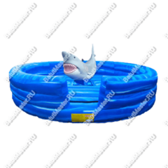 Надувной аттракцион Родео, акула+батут, "Акула 2", 5*5*3 м