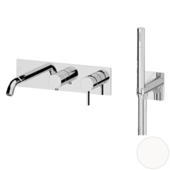 Remer MC53D2WBBO Смеситель для ванны Remer Metrica MC53D2WBBO, белый матовый фото