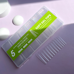 Типсы подиумные 05 балерина верхние гелевые 240 шт