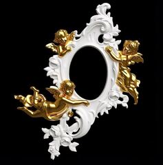 Силиконовый молд Рамка с ангелами