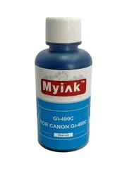 Чернила MyInk GI-490C для Canon PIXMA G1400, G2400, G3400 (100 мл, cyan, Dye)