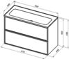 Aquanet 313257 Тумба Арт 100 цв.белый матовый (313257)