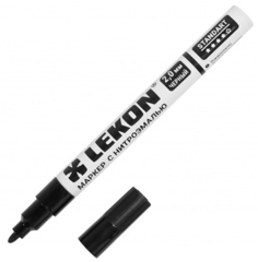 Маркер LEKON Standart с нитроэмалью 2мм, черный, 011802