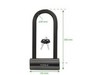 Велозамок FORCE U-lock 30см x 14,5см сталь, серо-черный