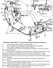 Защита бампера для STELS 600GT / 700GT / 800GTmax / 800GTmax EFI 2010- STORM 2796