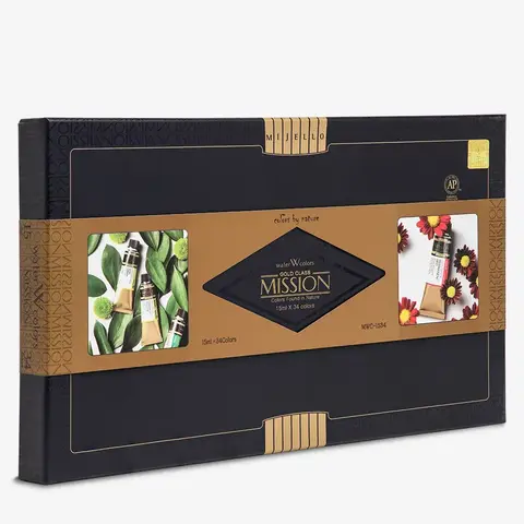 Mijello Mission Gold Watercolor 15 ml 34 цвета