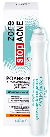 Белита Stop Acne Ролик-гель Антибактериальный точечного действия для проблемной кожи 15 мл