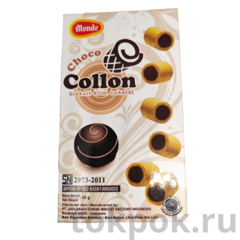 Печенье Monde Collon с шоколадным кремом, 50г