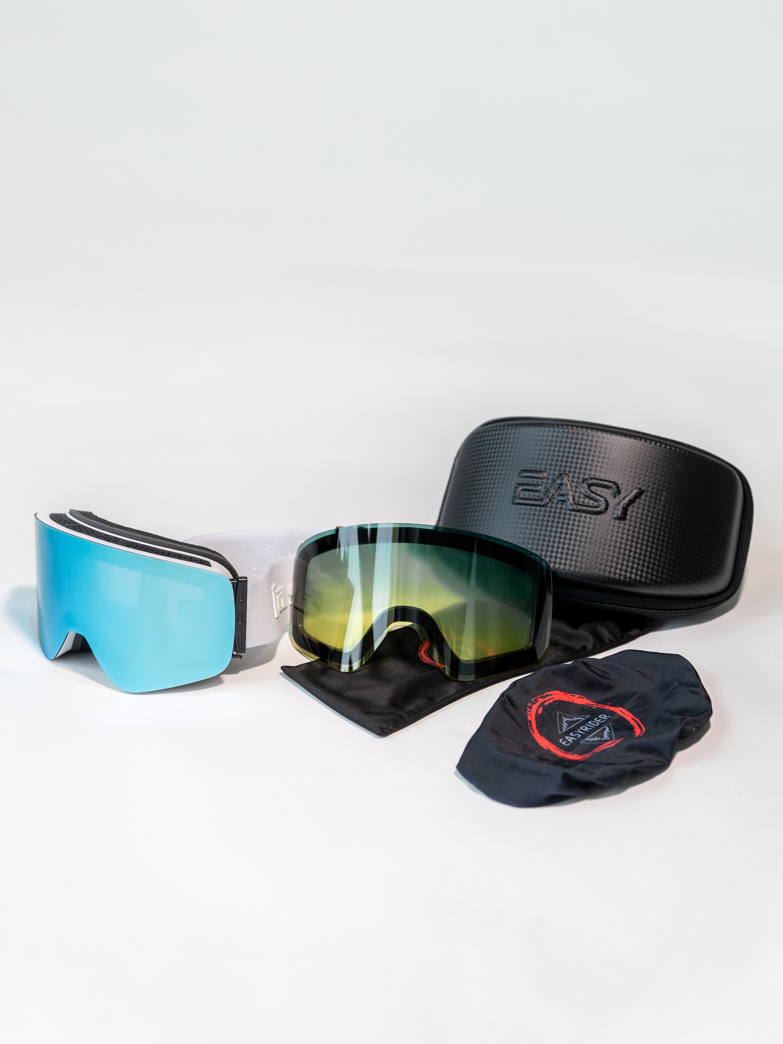 Маска горнолыжная EasyRider WHITE цвет голубой - Маски горнолыжные | iRide shop фото 5