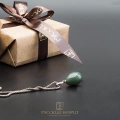 Нефритовый кулон "Genesis". Морская волна.