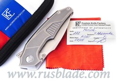 Muscle Satin CKF and Tashi Bharucha NEW Knife Limited 