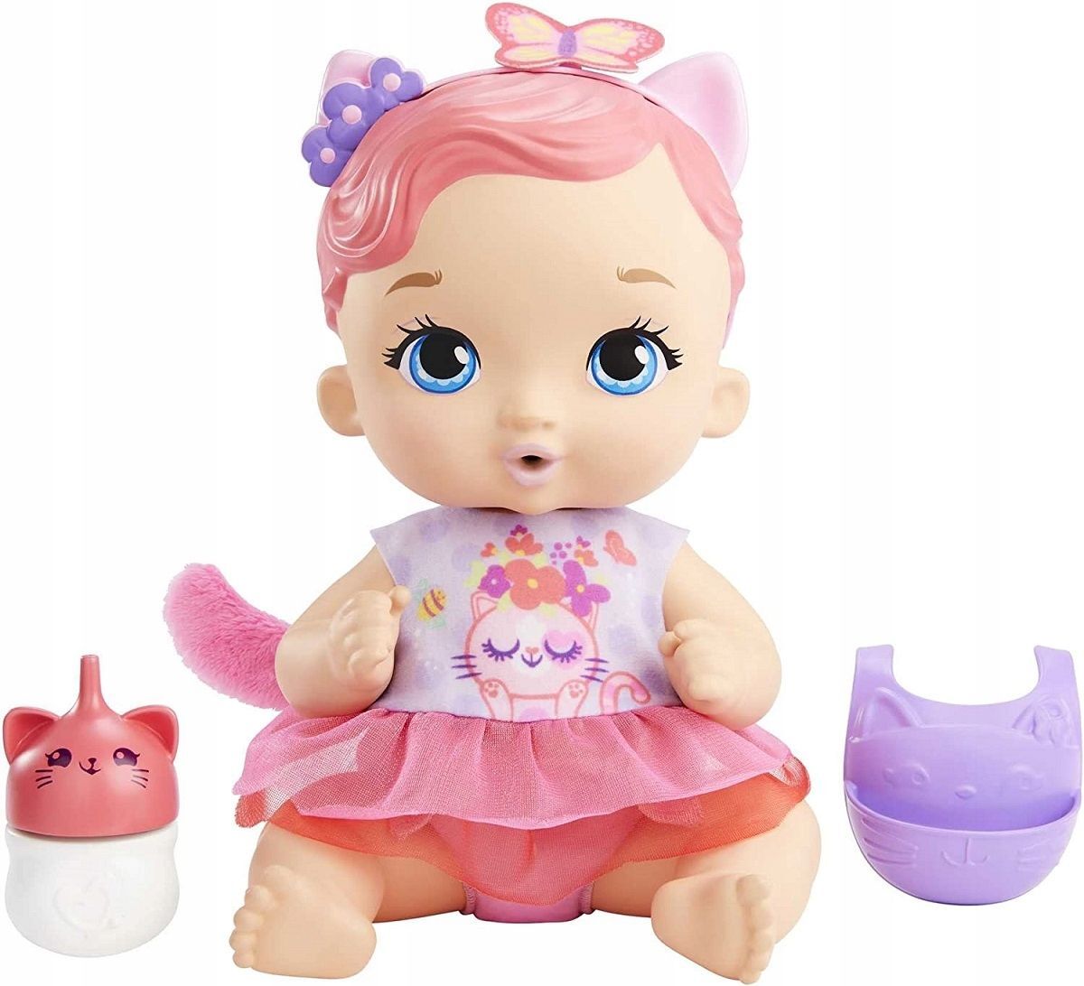 Кукла Mattel My Garden Baby Baby - розово-фиолетовый котенок HHL21 купить в  Москве | Доставка по России.