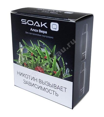 Картриджи SOAK Q 1500 затяжек - Алоэ Вера (Aloe Vera)