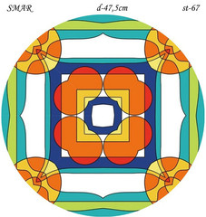 Эскиз для росписи, Круг диаметр-47,5см, SMAR-st-67