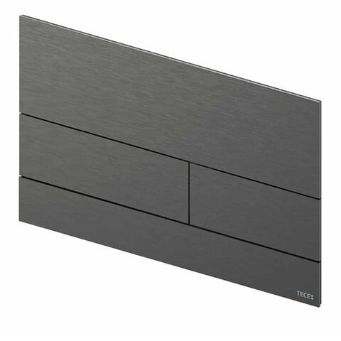 TECEsquare II 9240846 Панель смыва, металл, PVD Brushed Black Chrome