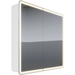 Lemark ELEMENT LM90ZS-E Шкаф зеркальный 90х80 см с подсветкой, с розеткой, цвет корпуса: Белый фото