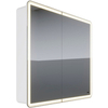 Lemark ELEMENT LM90ZS-E Шкаф зеркальный 90х80 см с подсветкой, с розеткой, цвет корпуса: Белый