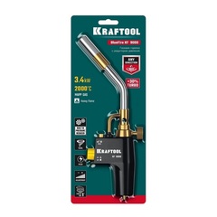 KRAFTOOL KF-9000, с пьезоподжигом на баллон турбо нагрев + 30% 2000°C, Газовая горелка Blue Fire (55510)