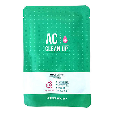 Etude House AC Clean Up Mask Sheet - Маска очищающая для проблемной кожи