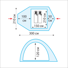 Туристическая палатка Tramp Lair 2 (V2)