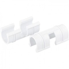 Зажим для крепления пленки к каркасу парника d12мм 20шт белый Palisad