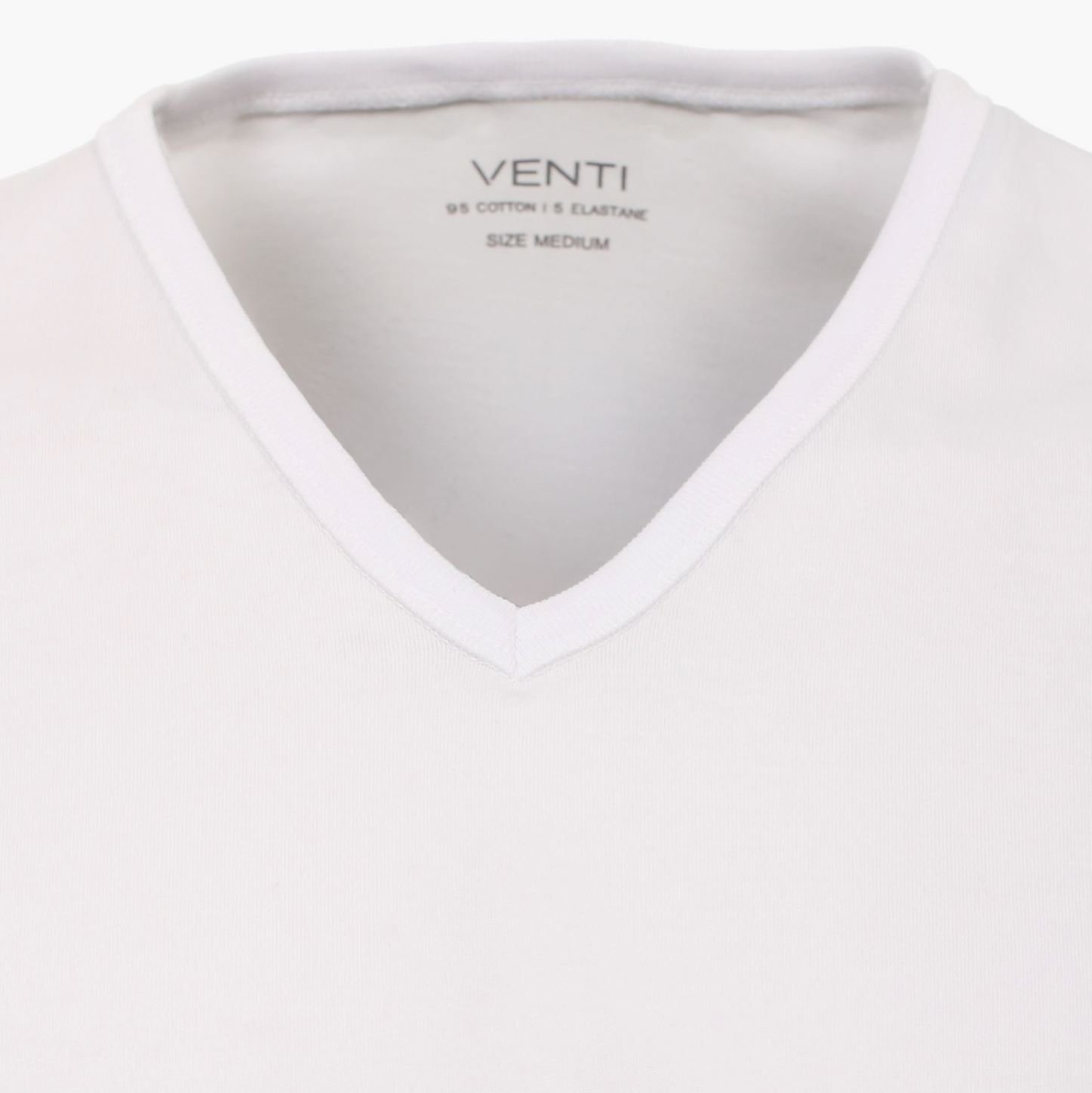 Футболка Venti 012600-001 под рубашку белая, в упаковке 2 шт.