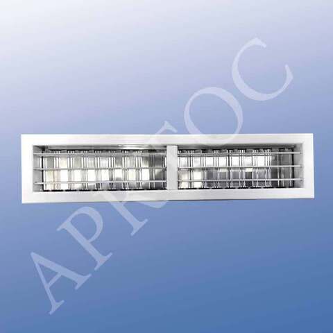 Алюминиевая однорядная решетка Арктос АМР-К 500x150М