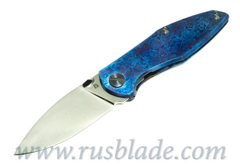 Cheburkov Toucan Custom Timascus Damascus Folding Knife 