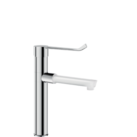 Delabie 2871T1EP Смеситель EP с поворотным изливом BIOCLIP, В.180 + 1 одноразовый излив