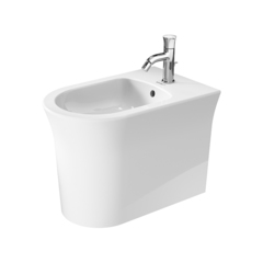 Duravit White Tulip Биде напольное 370x580х420 мм, с переливом, с 1 отв под смеситель, цвет: белый 2293100000 фото