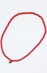 Деревянные бусы красные Good Wood NYC