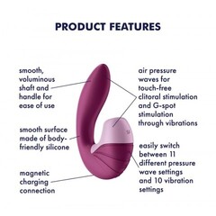 Вибромассажер с клиторальной стимуляцией Satisfyer Supernova розовый