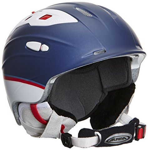 Картинка шлем горнолыжный Alpina SNOW MYTHOS blue-white silk - 3